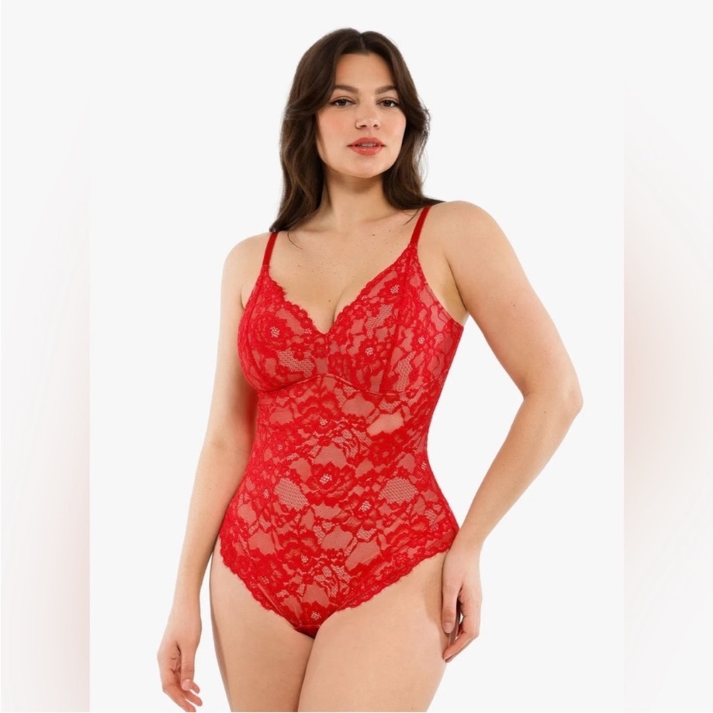 NWT Popilush Lace Bodysuit Shapewear Size Small